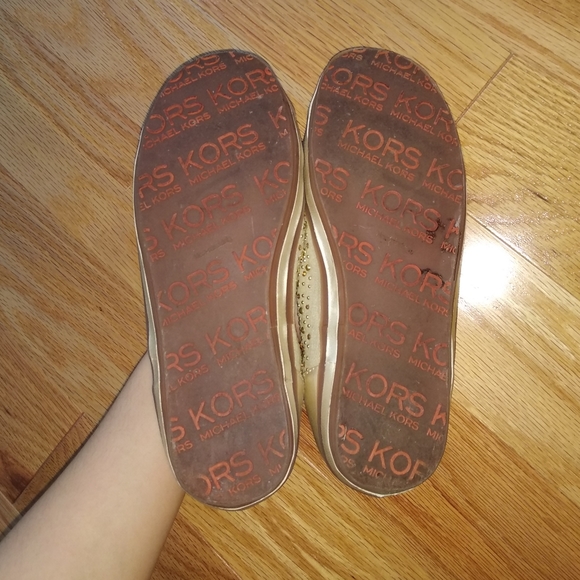 MICHEAL KORS Natural Gold Capri Flats - Picture 4 of 13